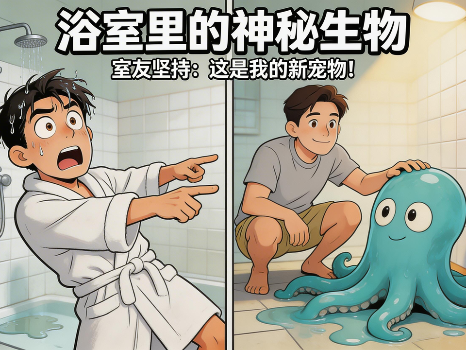 浴室里的神秘生物 封面