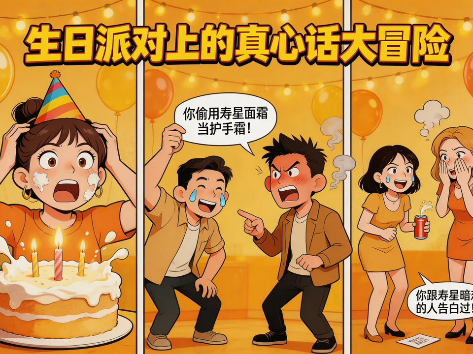 生日派对上的真心话大冒险 封面