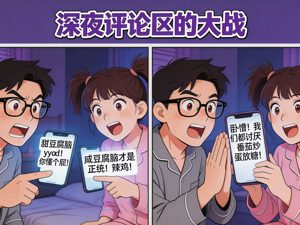 深夜评论区的大战 封面
