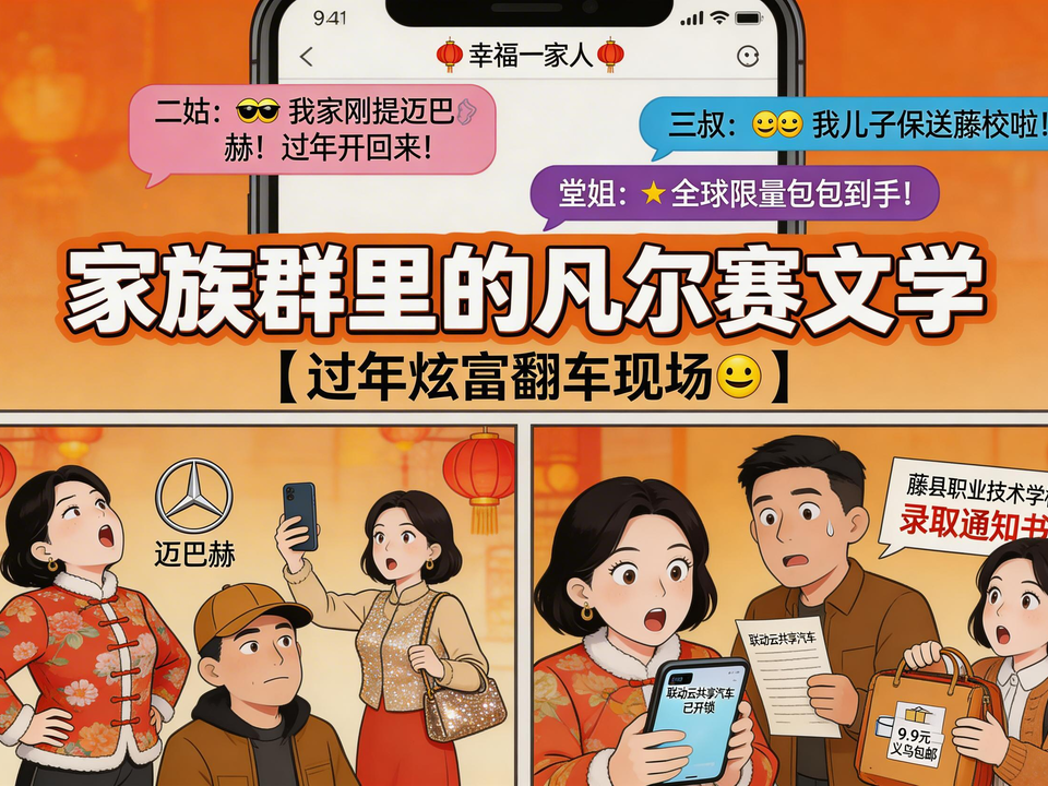 家族群里的凡尔赛文学 封面