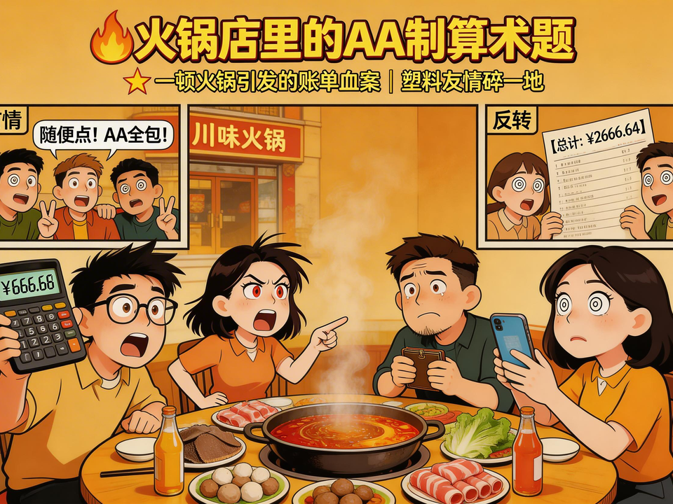 火锅店里的AA制算术题 封面