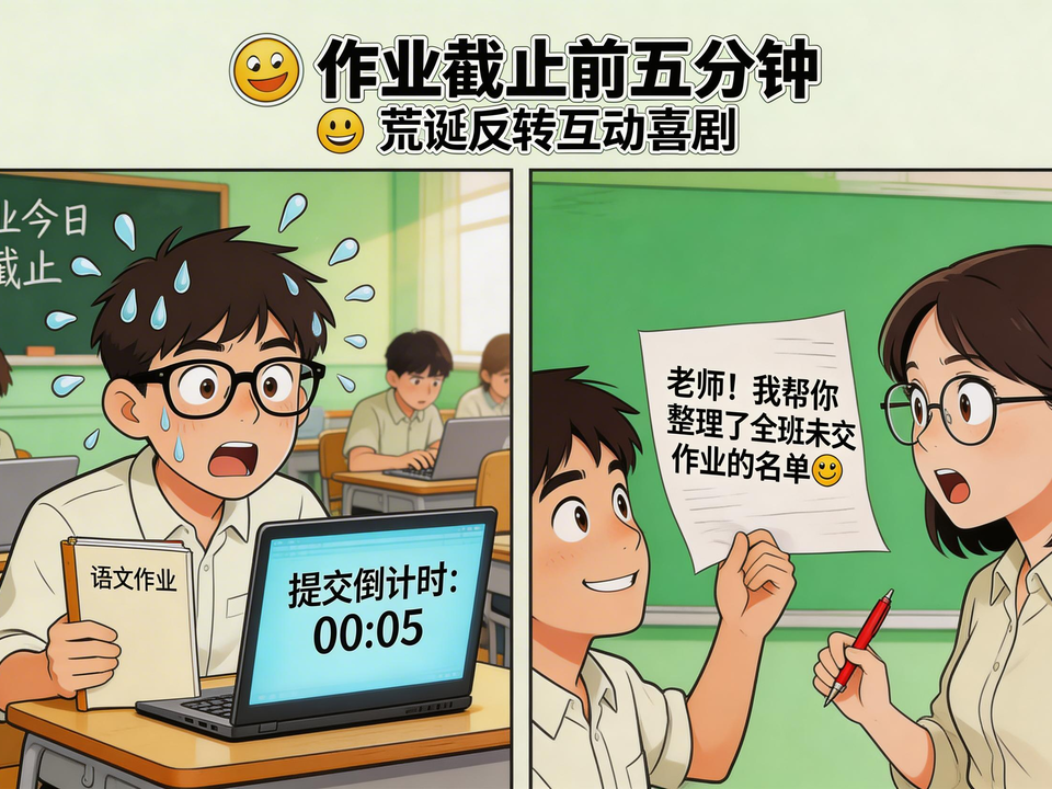 作业截止前五分钟 封面