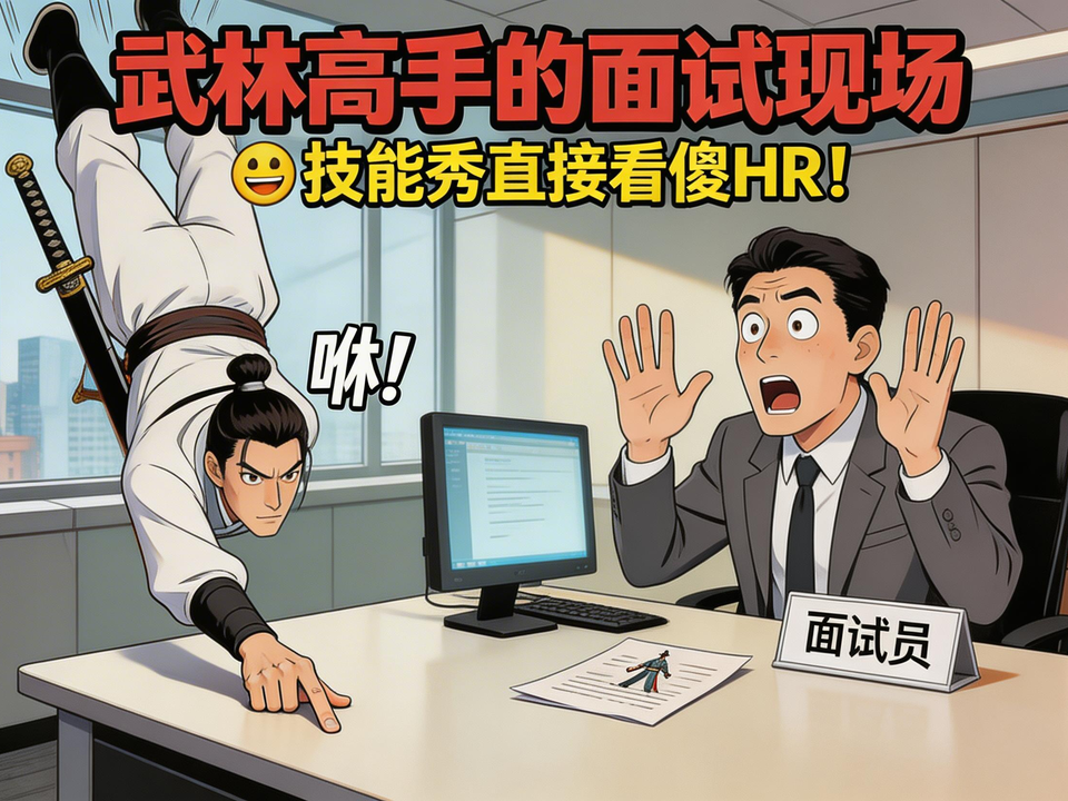 武林高手的面试现场 封面