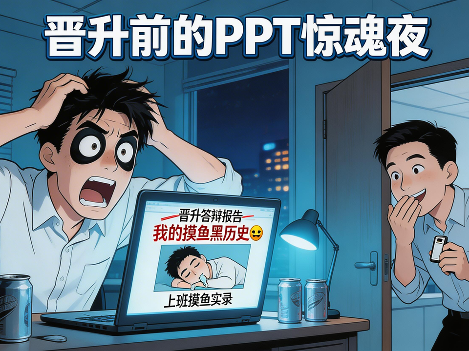 晋升前的PPT惊魂夜 封面