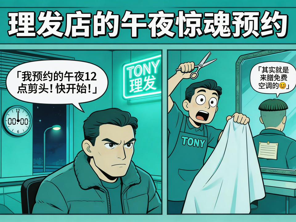 理发店的午夜惊魂预约 封面