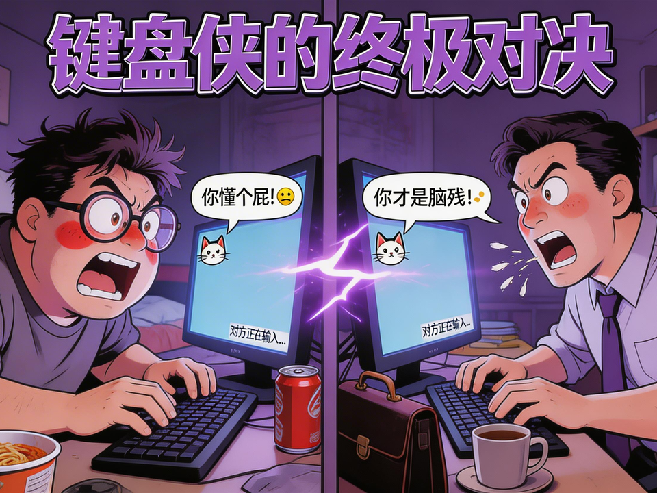 键盘侠的终极对决 封面