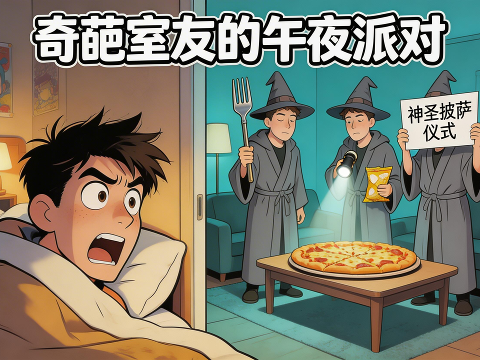 奇葩室友的午夜派对 封面