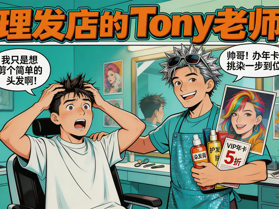 理发店的Tony老师 封面