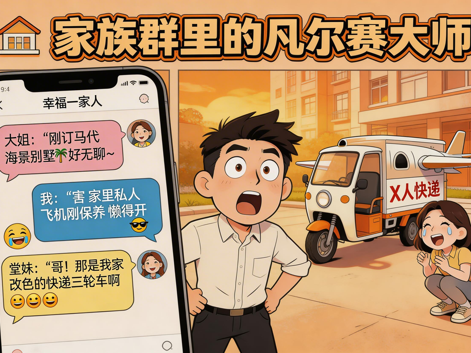 家族群里的凡尔赛大师 封面