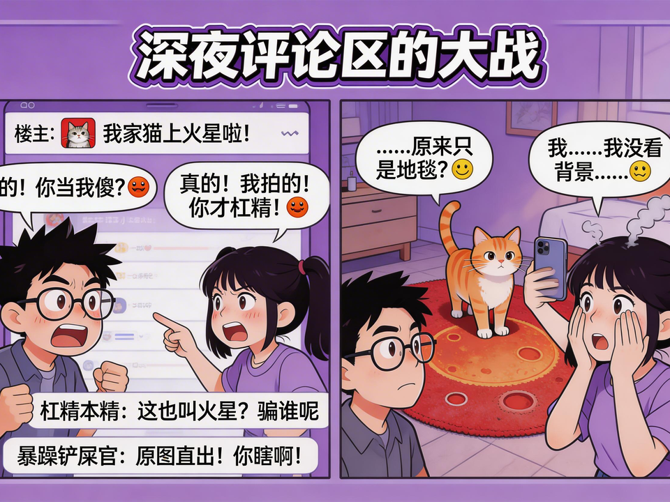 深夜评论区的大战 封面