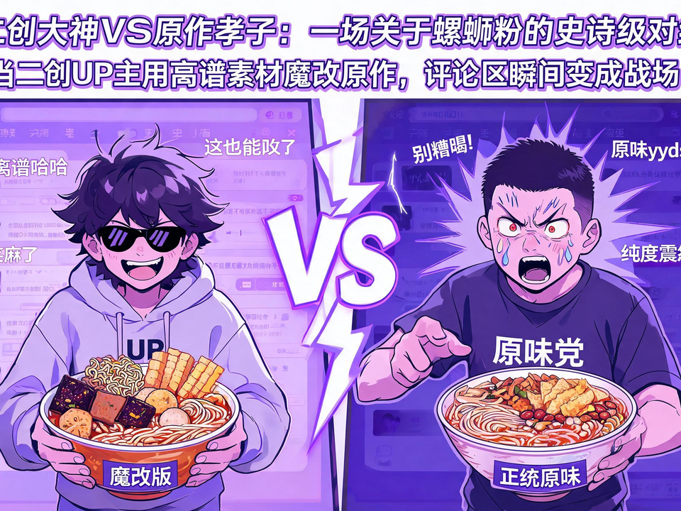 二创大神VS原作孝子：一场关于{{food}}的史诗级对线 封面