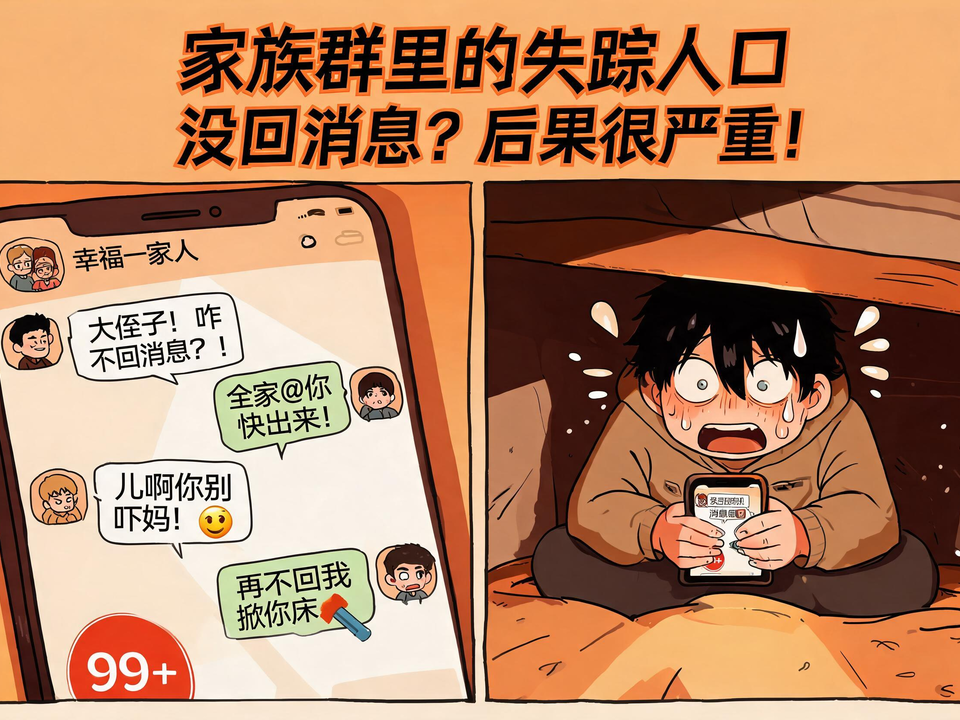 家族群里的失踪人口 封面