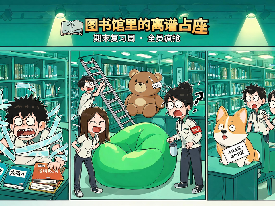 图书馆里的离谱占座 封面