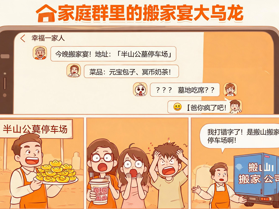 家庭群里的搬家宴大乌龙 封面