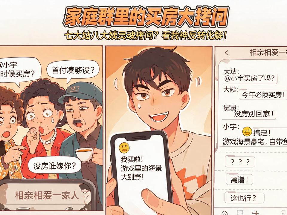 家庭群里的买房大拷问 封面