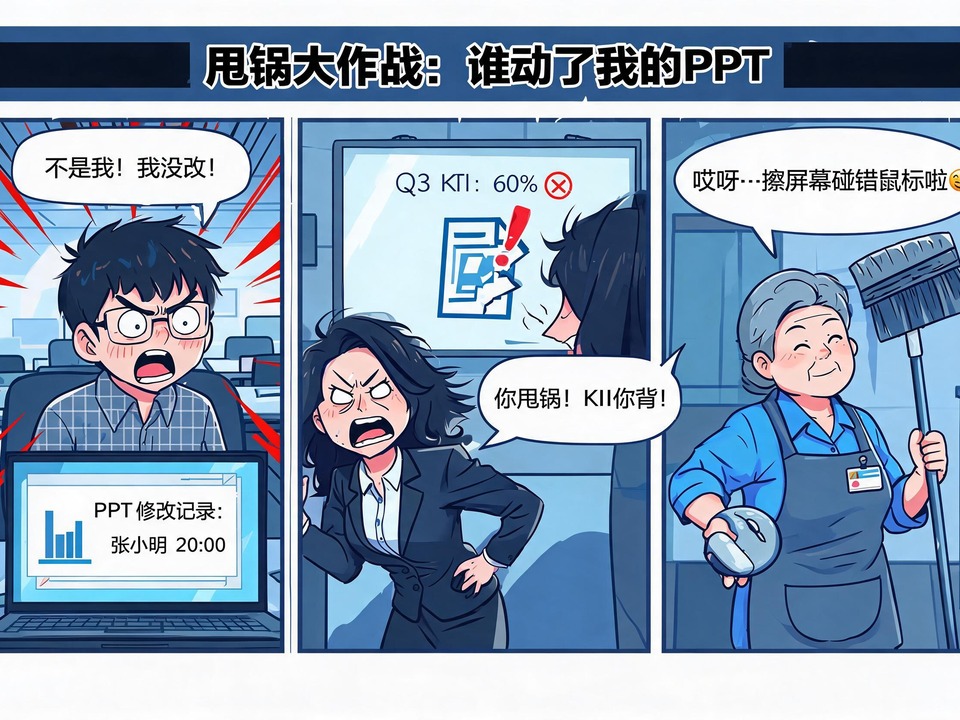 甩锅大作战：谁动了我的PPT 封面