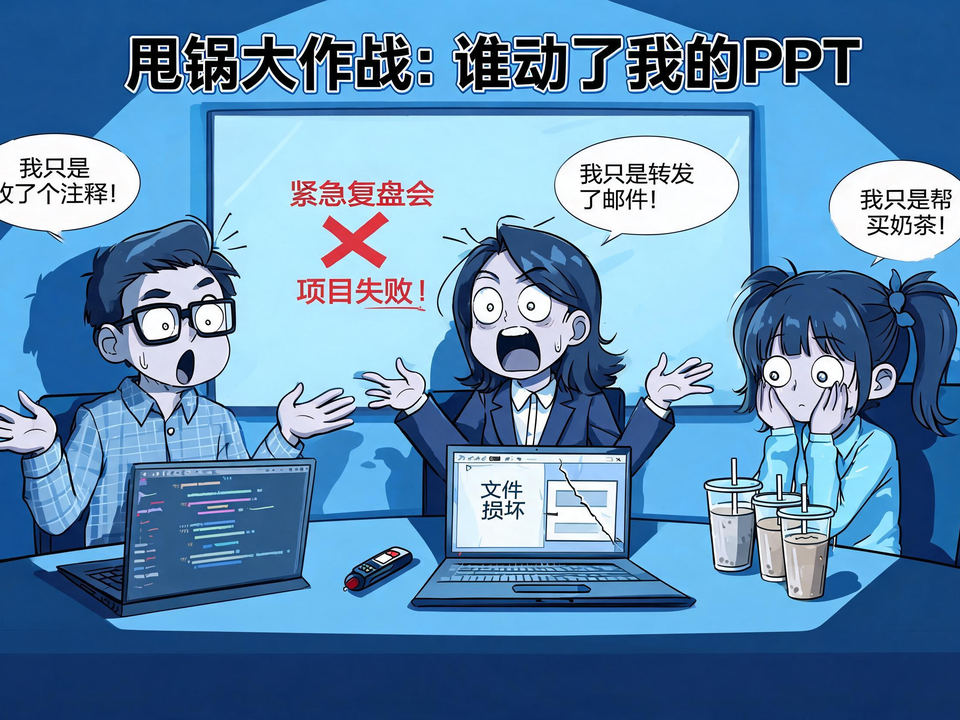 甩锅大作战：谁动了我的PPT 封面