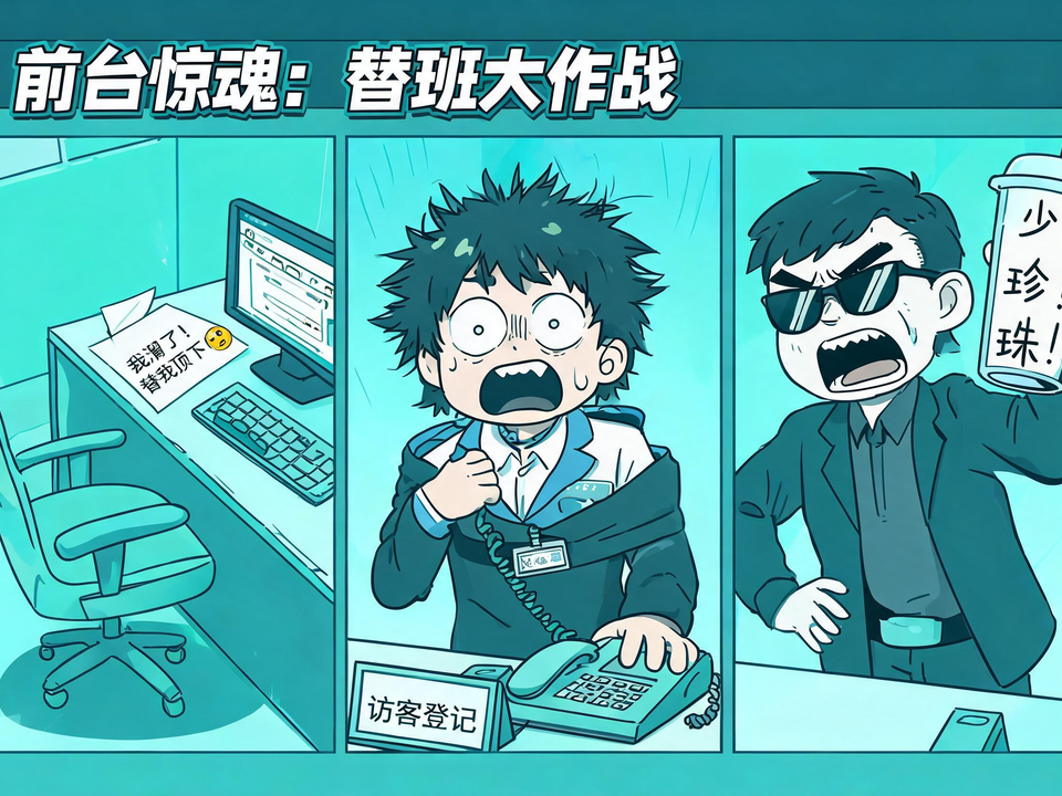 前台惊魂：替班大作战 封面