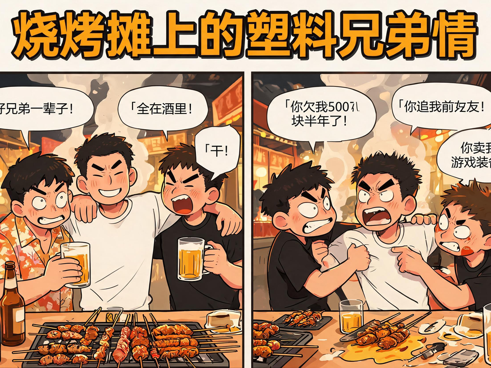 烧烤摊上的塑料兄弟情 封面